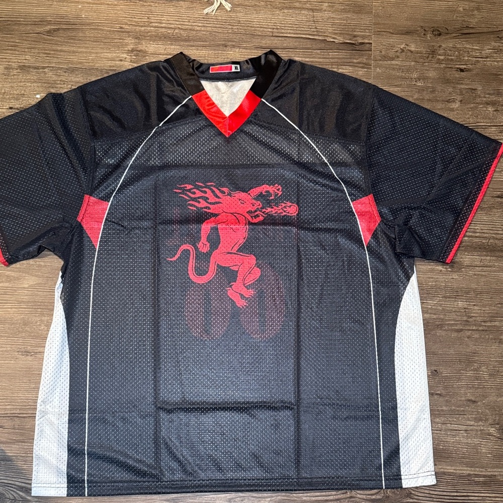 Black, Red, White Fireball Jersey